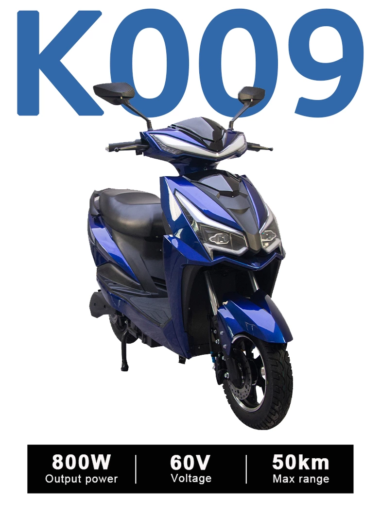 K009 600w/800w motor Long-range Electric Motorcycle Scooter 55km/h speed Two-wheeled Vehicle