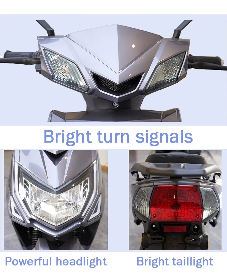 K001 10inch 600/800w 55km/h Speed Best Adult Electric Motorcycle