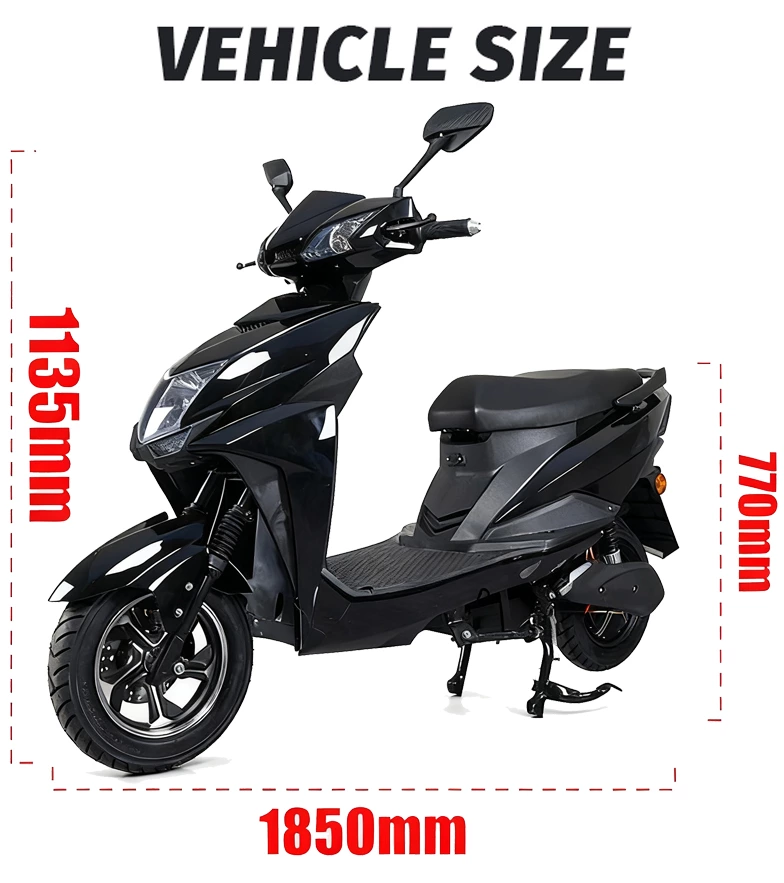 SL 10inch tires 1200W/1500W Motor 50km/H Speed Chinese Electric Moped