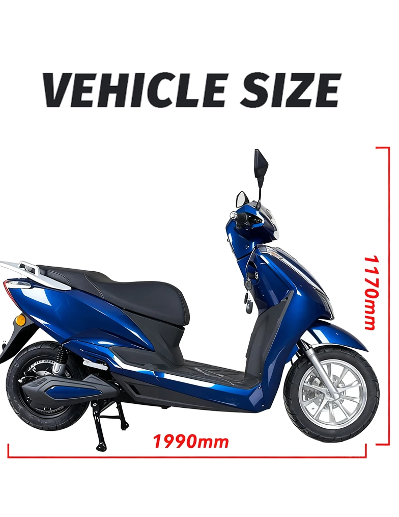 FH K057 12-inch tires electric motorcycle scooter 60V 60km/h speed for adults