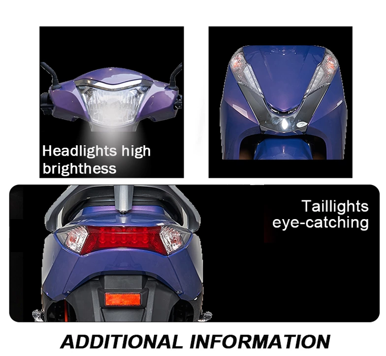 CS 12inch Powerful Adult Electric Moped 700W/900W 65km/h Max Speed Cool Model Fast Removable Battery Electric Motorcycle