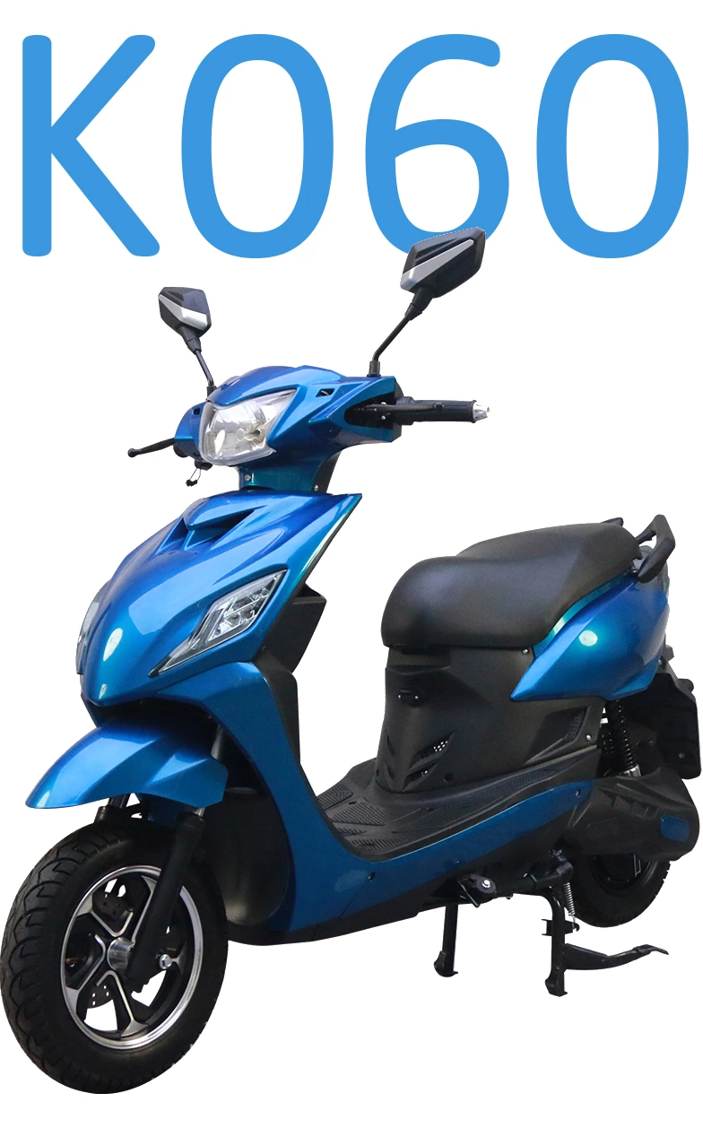 K060 Adult Electric Motorcycle Moped Scooter SKD CKD 10inch 1200W Electric Pedal Moped for Adult