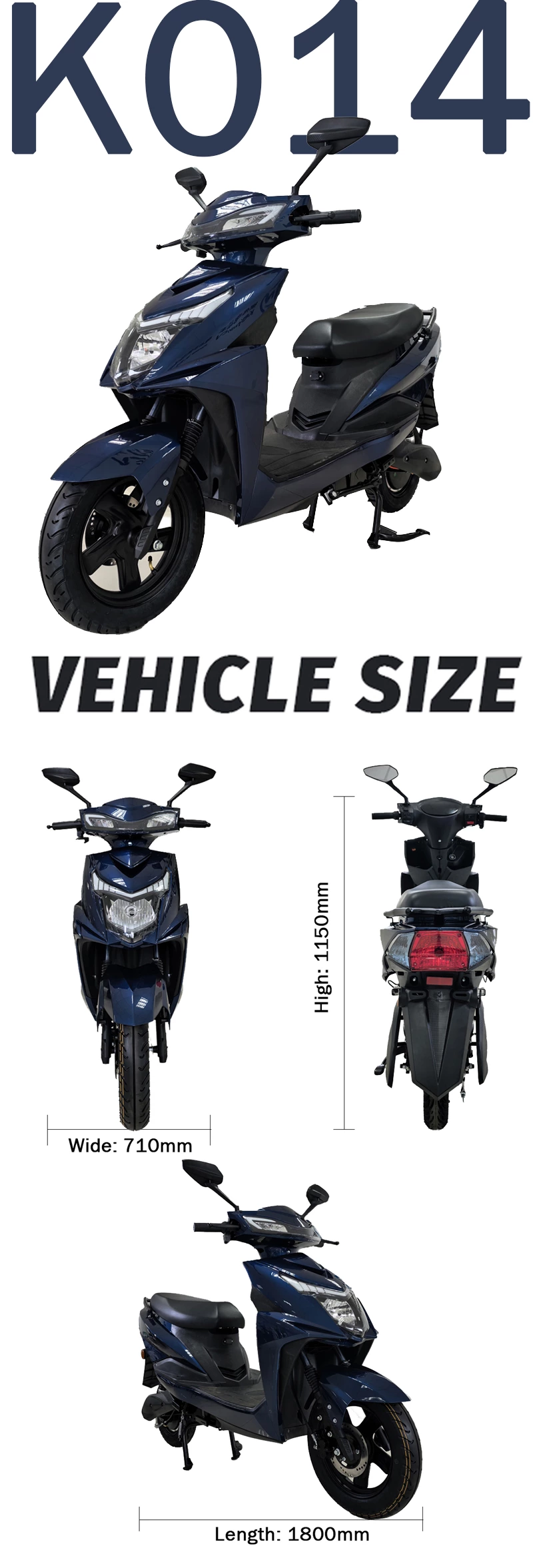 K014 ZS electric motorcycle factory customized