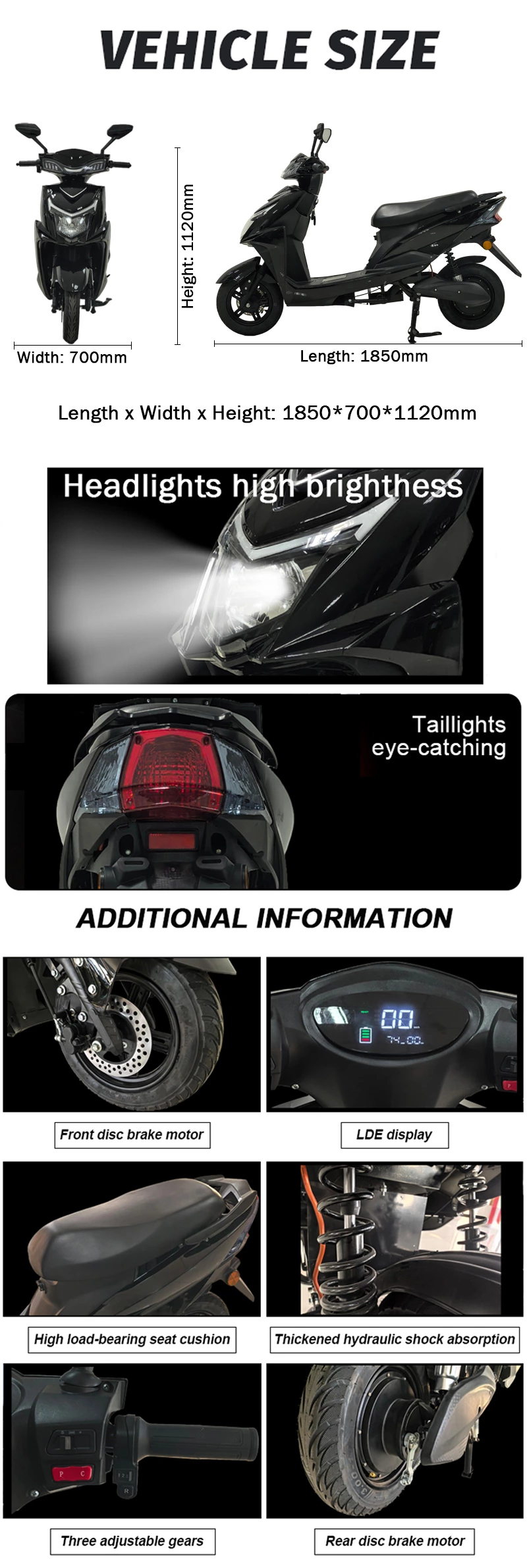 K018 ZS customized service electric motorcycle