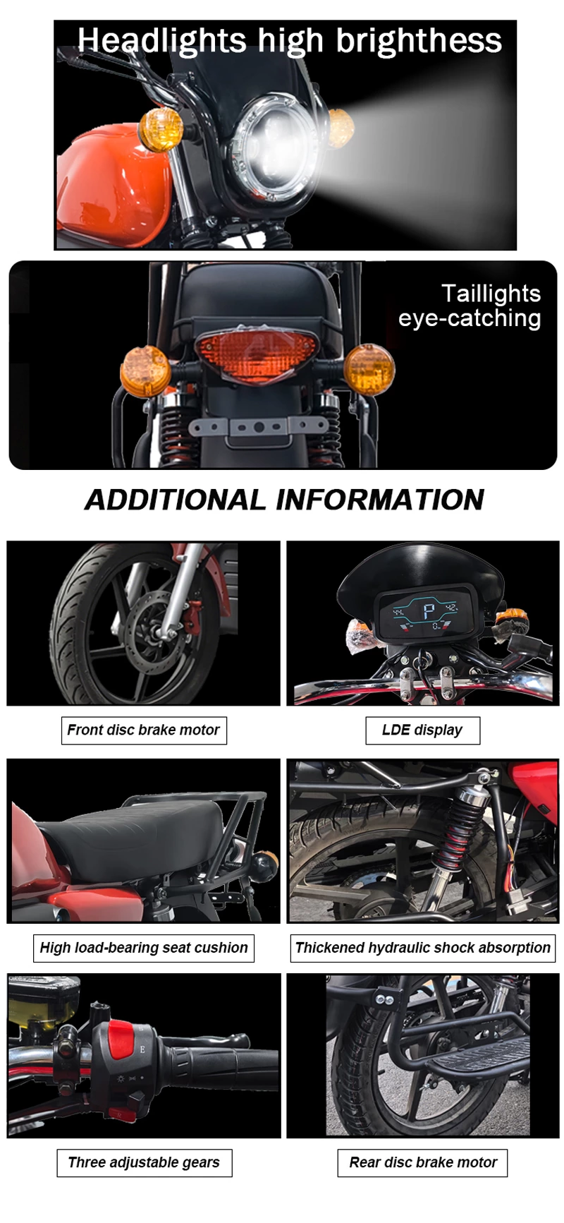 E-boxer 100km/h High speed and 100km long range electric motorcycle