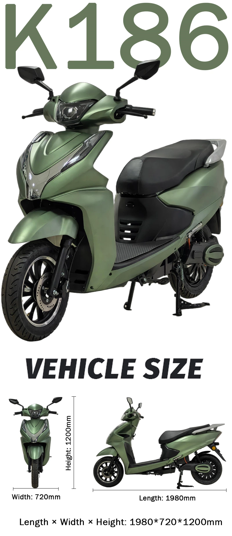 K186 LD High-speed electric scooter for adult