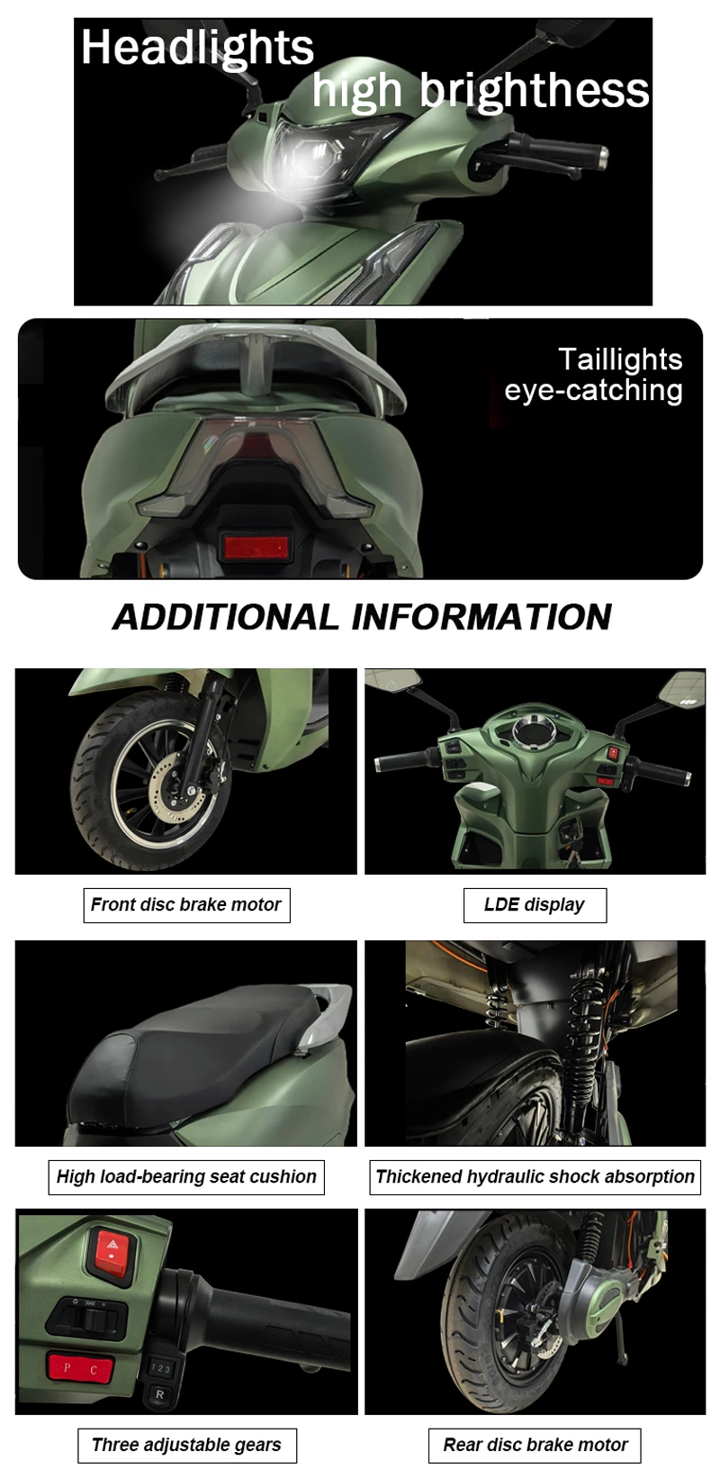 K186 LD High-speed electric scooter for adult