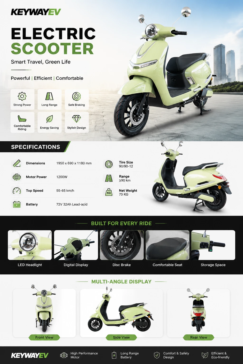 K129 VNS 12 Inch Off-Road Electric Motorcycle